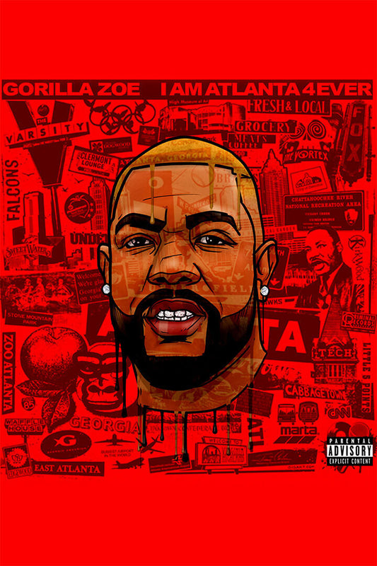 Gorilla Zoe I Am Atlanta 4 Ever Music Album Poster Wall Art Print Home Wall Decor - xonomax
