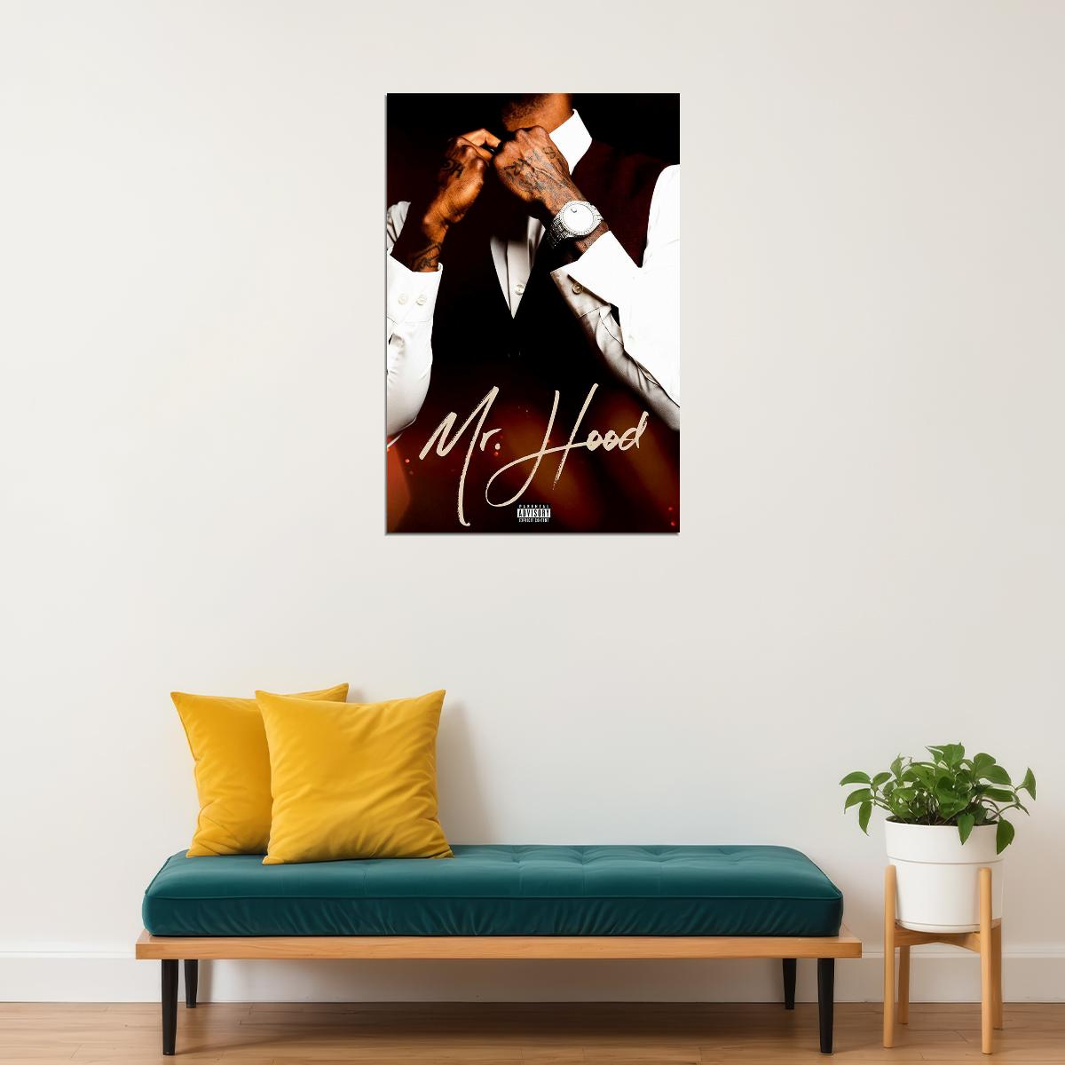 Ace Hood Mr. Hood Musician Music Album Poster Wall Art Print Home Wall Decor - xonomax
