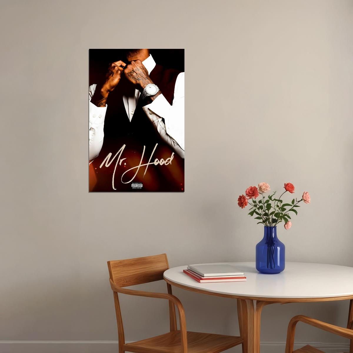 Ace Hood Mr. Hood Musician Music Album Poster Wall Art Print Home Wall Decor - xonomax