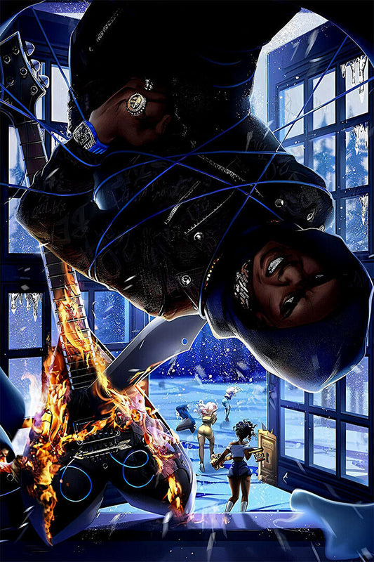 A Boogie Wit Da Hoodie Lil Uzi Vert Artist Poster Wall Art Print Home Wall Decor - xonomax