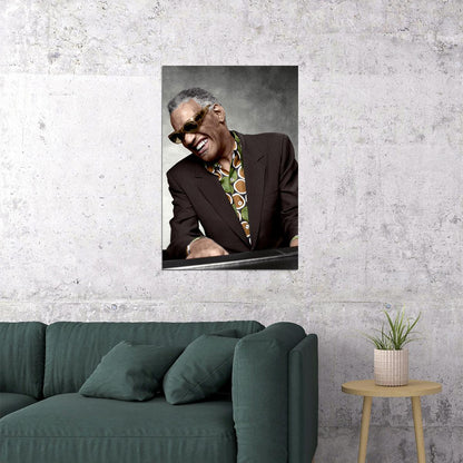 Musician Ray Charles Pianist Artist Poster Wall Art Print Home Wall Decor - xonomax