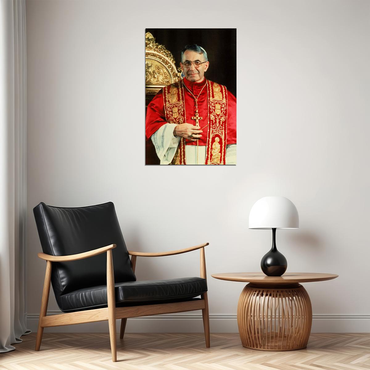 Pope John Paul I At Inaugural Mass Poster Wall Art Print Home Wall Decor - xonomax