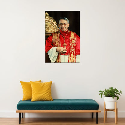 Pope John Paul I At Inaugural Mass Poster Wall Art Print Home Wall Decor - xonomax