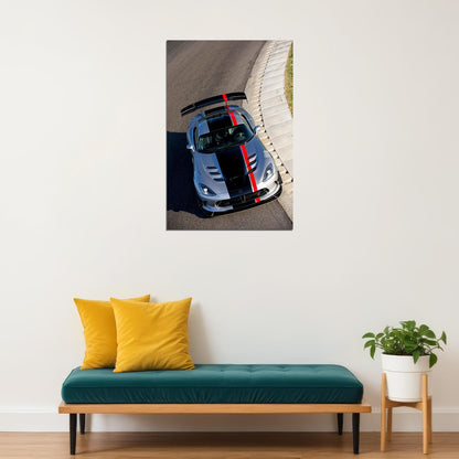 Sport Cars Dodge Viper Srt10 2010 Landscape Poster Wall Art Print Home Wall Decor - xonomax