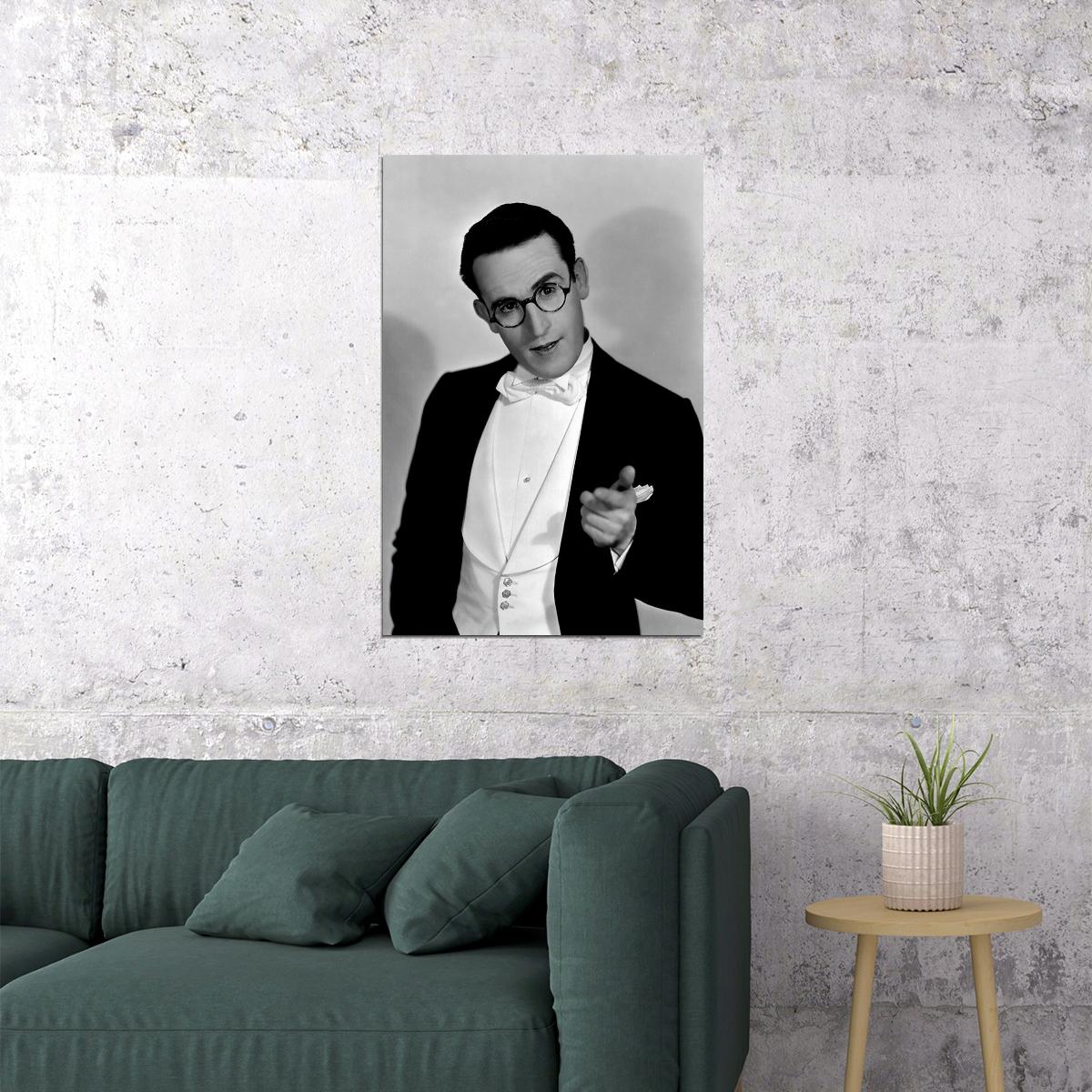Harold Lloyd Old Film Star Safety Last Movie Poster Wall Art Print Home Wall Decor - xonomax