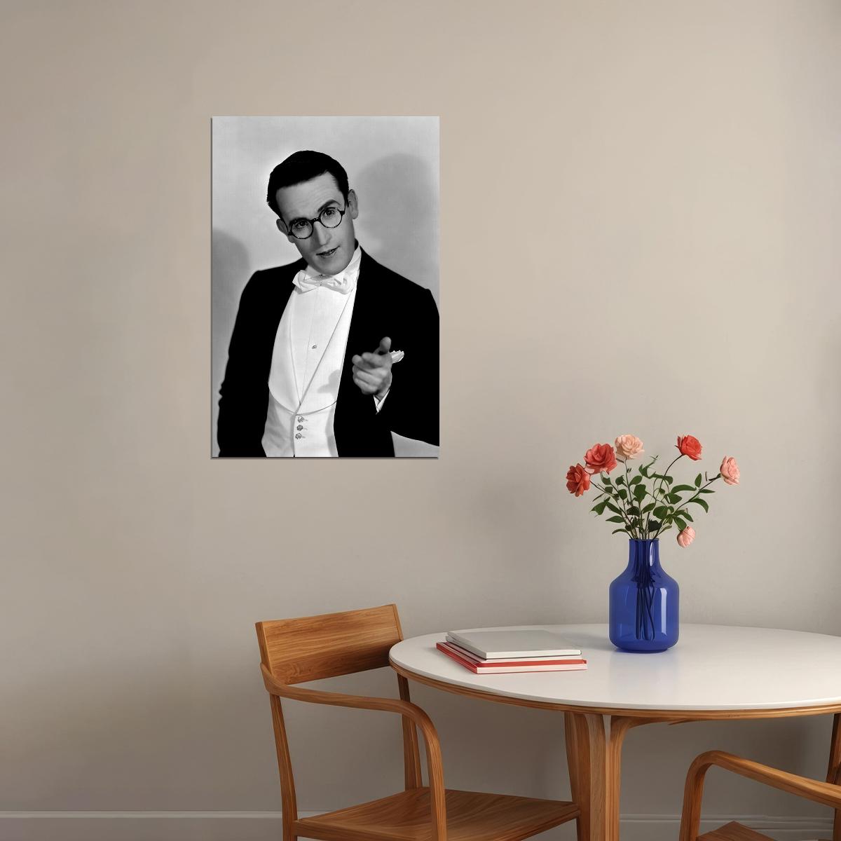 Harold Lloyd Old Film Star Safety Last Movie Poster Wall Art Print Home Wall Decor - xonomax