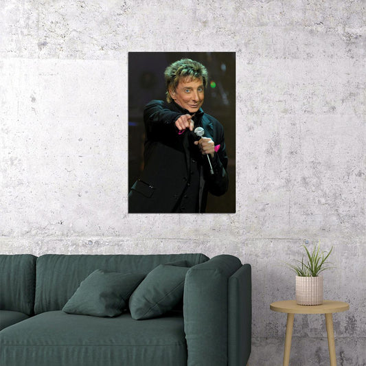 Singer And Songwriter Barry Manilow In Concert Poster Wall Art Print Home Wall Decor - xonomax