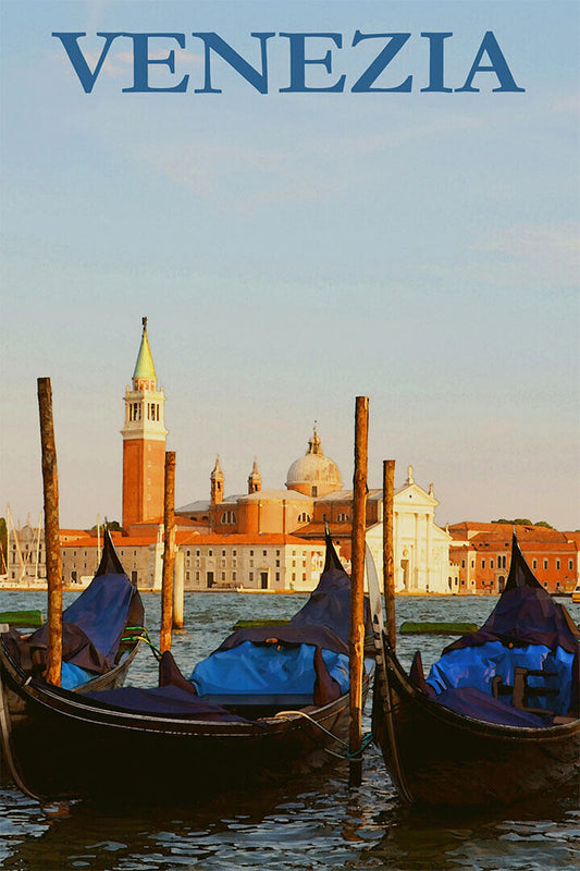 Vintage Venezia Citycape Nature Travel Poster Wall Art Print Home Wall Decor - xonomax