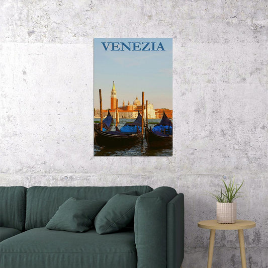 Vintage Venezia Citycape Nature Travel Poster Wall Art Print Home Wall Decor - xonomax