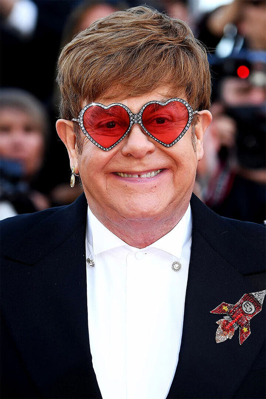 Portrait Of Elton John Singer Composer Poster Wall Art Print Home Wall Decor - xonomax