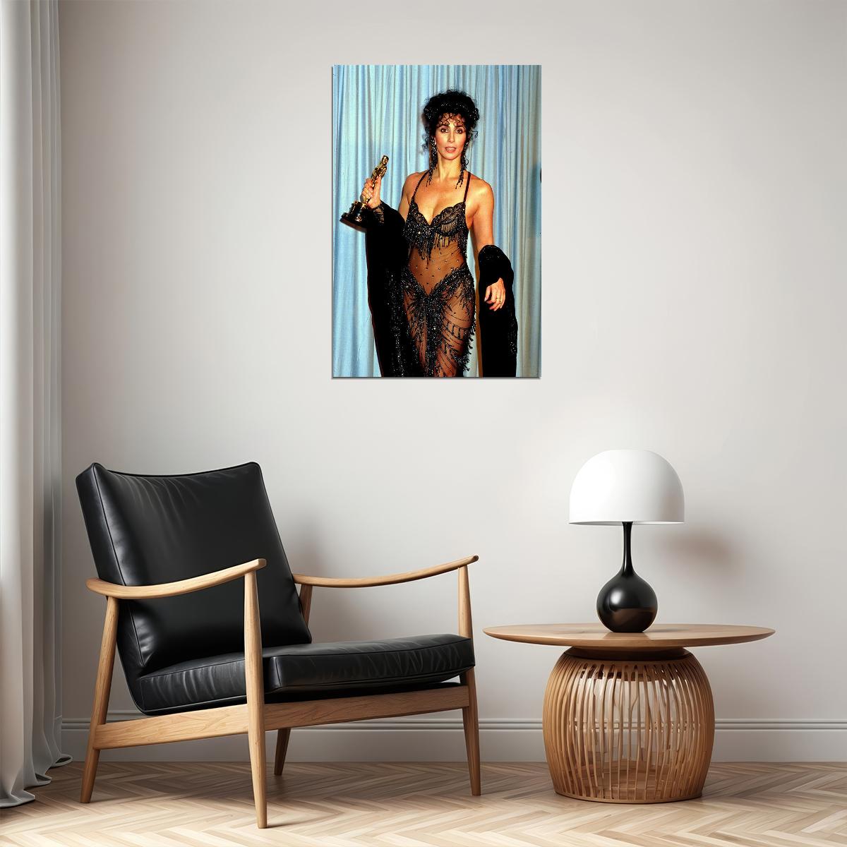 Cher At Academy Awards American Actor Poster Wall Art Print Home Wall Decor - xonomax