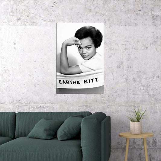 Eartha Kitt American Singer Vintage Poster Wall Art Print Home Wall Decor - xonomax