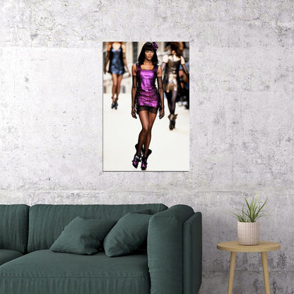 Naomi Campbell Best Fashion British Actor Poster Wall Art Print Home Wall Decor - xonomax