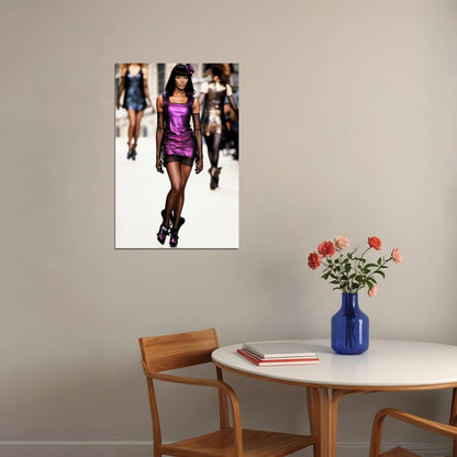 Naomi Campbell Best Fashion British Actor Poster Wall Art Print Home Wall Decor - xonomax