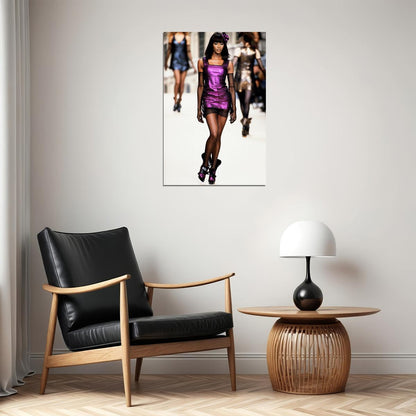 Naomi Campbell Best Fashion British Actor Poster Wall Art Print Home Wall Decor - xonomax