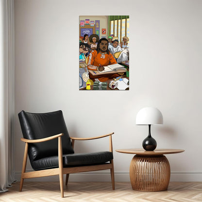 Tee Grizzley Meek Mill Lil Baby The Smartest Poster Wall Art Print Home Wall Decor - xonomax