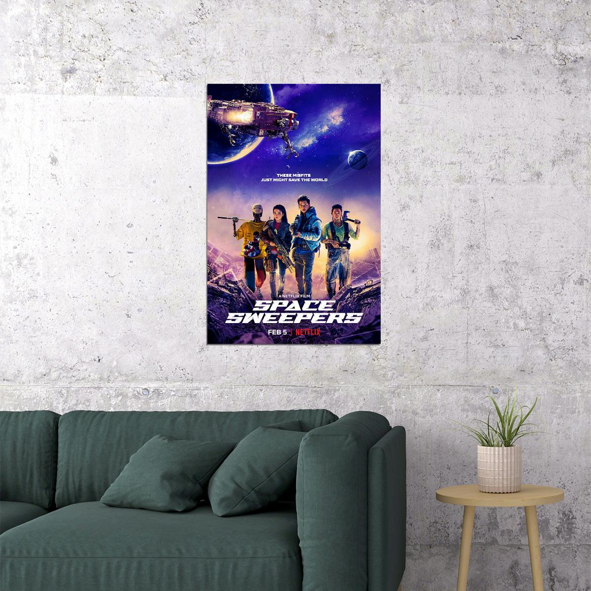 Space Sweepers Movie Action Drama Adventure Poster Wall Art Print Home Wall Decor