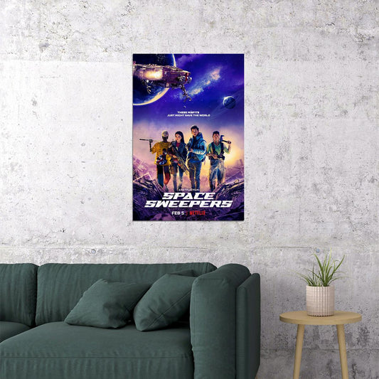 Space Sweepers Movie Action Drama Adventure Poster Wall Art Print Home Wall Decor