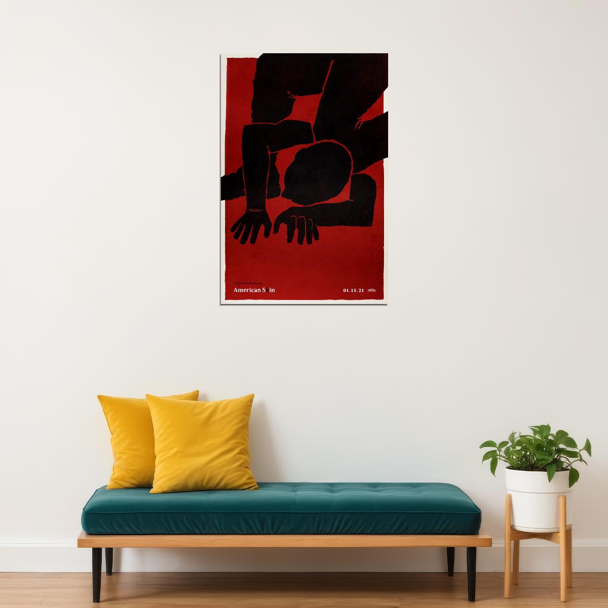 American Skin Movie Thriller Drama Action Poster Wall Art Print Home Wall Decor