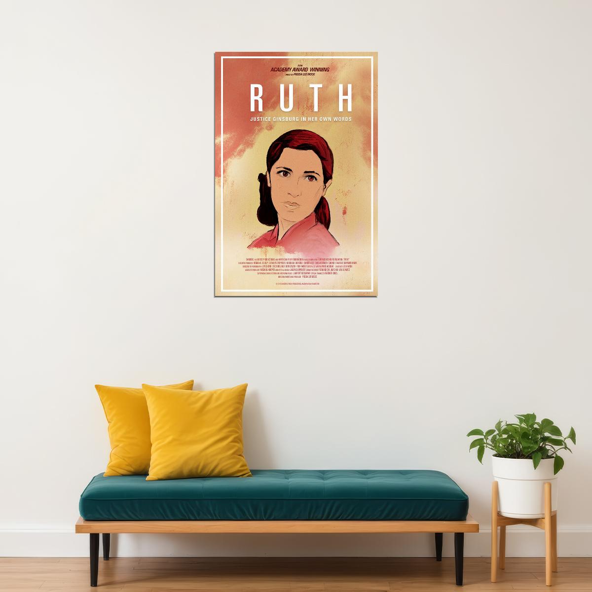 Ruth Justice Ginsburg In Her Own Words Poster Wall Art Print Home Wall Decor