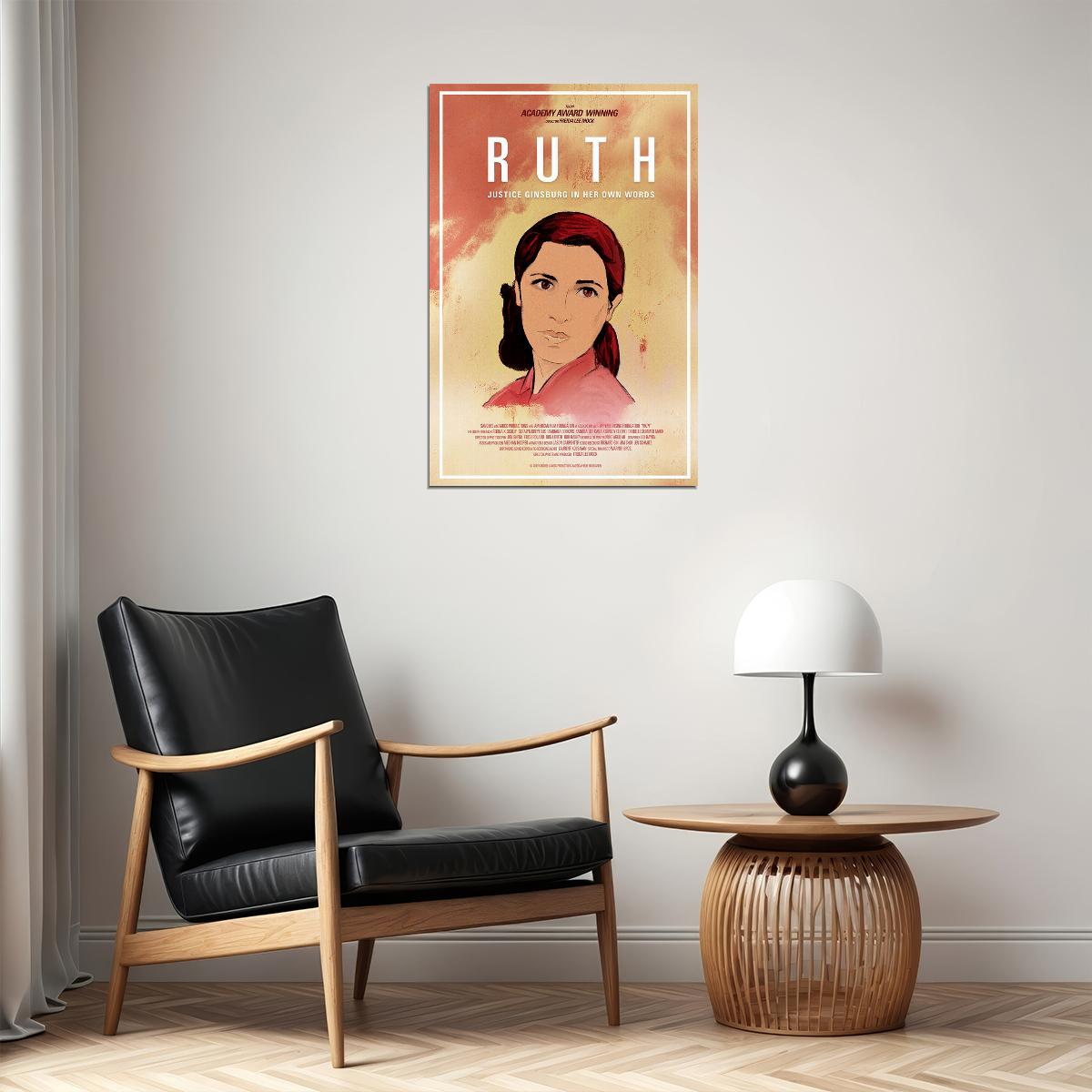 Ruth Justice Ginsburg In Her Own Words Poster Wall Art Print Home Wall Decor