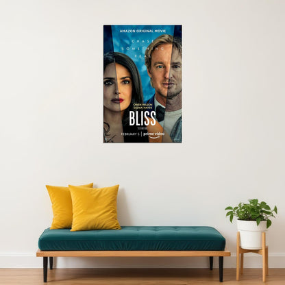 Bliss Movie Romance Chase Something Real 2021 Poster Wall Art Print Home Wall Decor