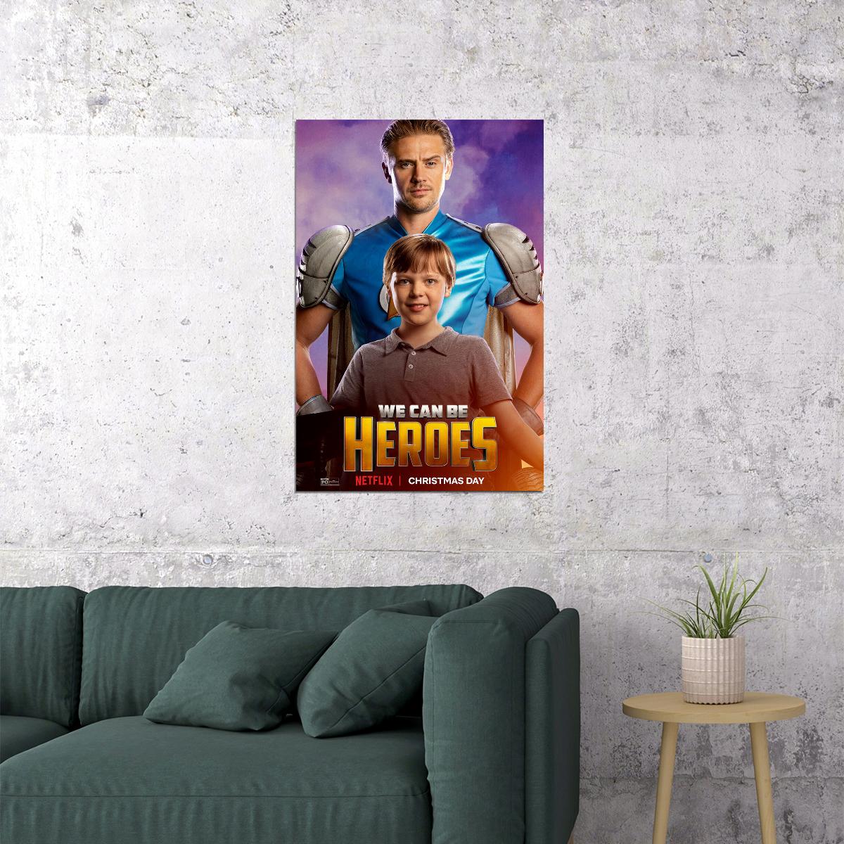 We Can Be Heroes Movie Comedy Adventure Action Poster Wall Art Print Home Wall Decor