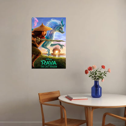 Raya And The Last Dragon 2021 Movie Animation Poster Wall Art Print Home Wall Decor