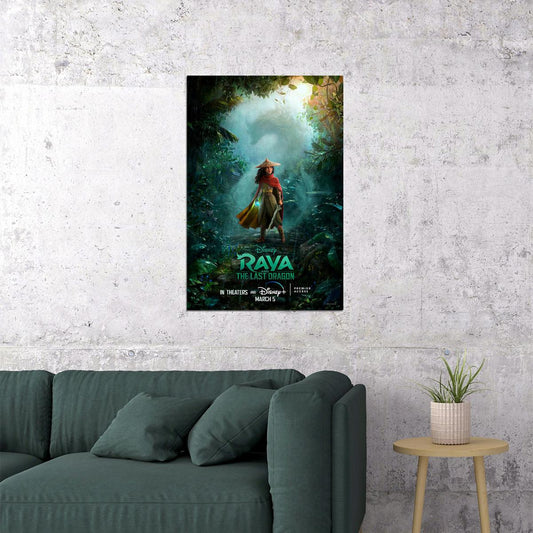 Raya And The Last Dragon 2021 Movie Action Animation Poster Wall Art Print Home Wall Decor