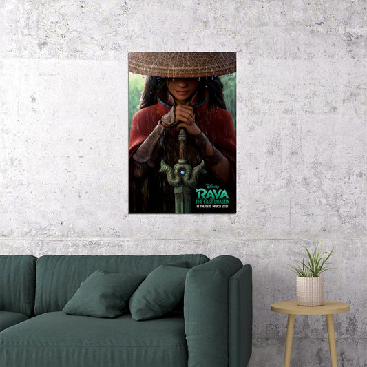 Raya And The Last Dragon 2021 Movie Animation Action Poster Wall Art Print Home Wall Decor