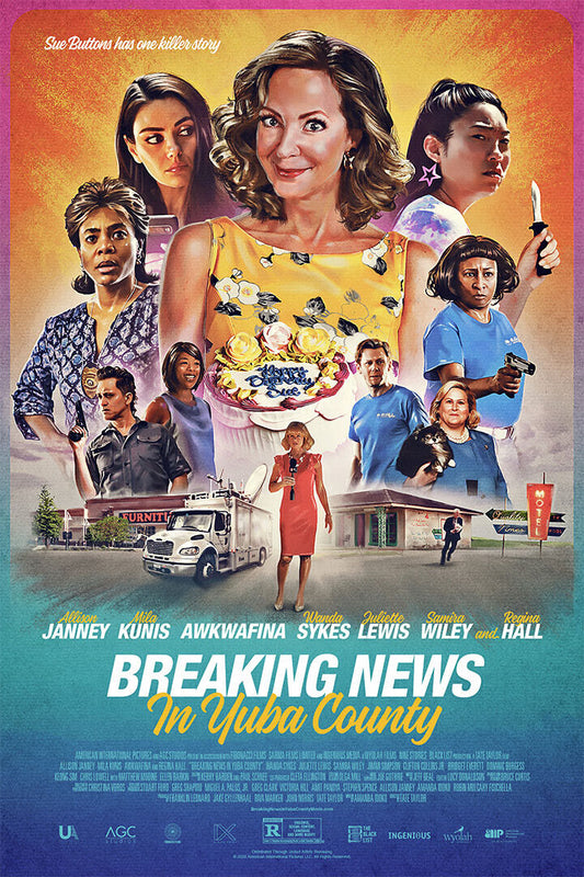 Breaking News In Yuba County Movie Comedy Crime Poster Wall Art Print Home Wall Decor