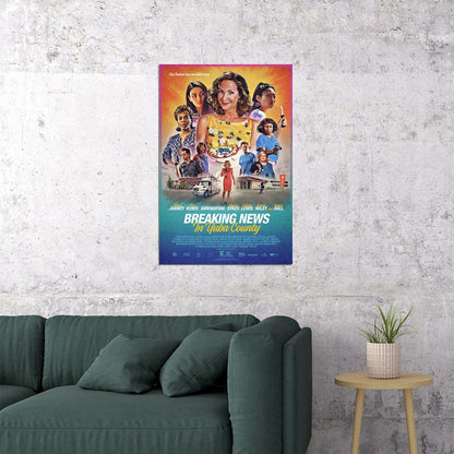 Breaking News In Yuba County Movie Comedy Crime Poster Wall Art Print Home Wall Decor