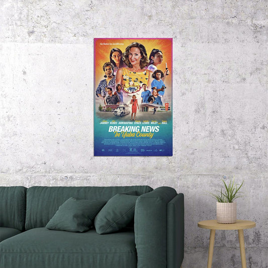 Breaking News In Yuba County Movie Comedy Crime Poster Wall Art Print Home Wall Decor