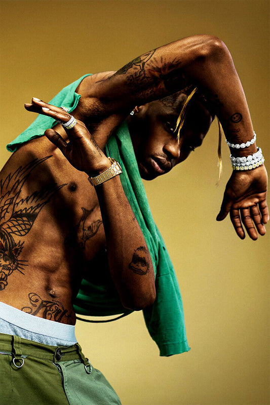 Travis Scott Rap Hip Hop Music Famous Singer Poster Wall Art Print Home Wall Decor - xonomax