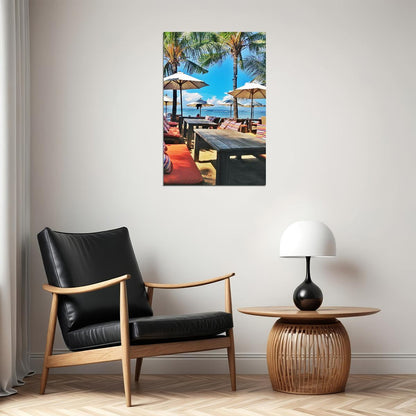 Sanur Beach In Bali Tourist Area Sea Poster Wall Art Print Home Wall Decor - xonomax