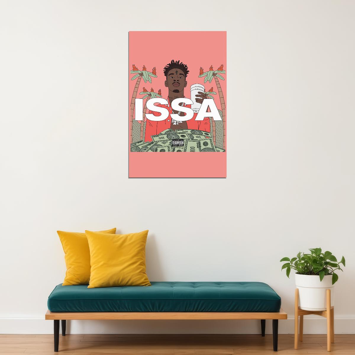 21 Savage Issa Singer Music Album I Was 21 Wild Poster Wall Art Print Home Wall Decor - xonomax