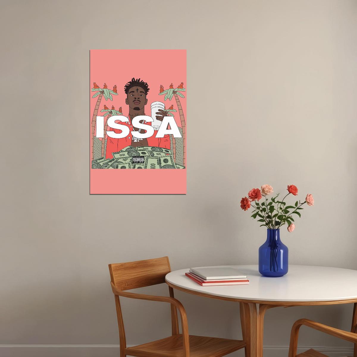 21 Savage Issa Singer Music Album I Was 21 Wild Poster Wall Art Print Home Wall Decor - xonomax