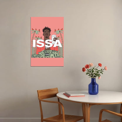 21 Savage Issa Singer Music Album I Was 21 Wild Poster Wall Art Print Home Wall Decor - xonomax