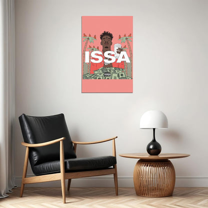 21 Savage Issa Singer Music Album I Was 21 Wild Poster Wall Art Print Home Wall Decor - xonomax