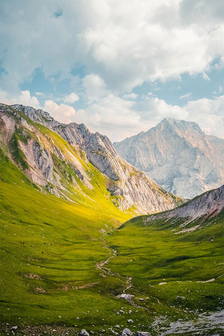 Snowy Mountain Landscape Under The Sky Poster Wall Art Print Home Wall Decor - xonomax