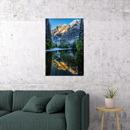 Merced River In Yosemite Wonderful View Poster Wall Art Print Home Wall Decor - xonomax