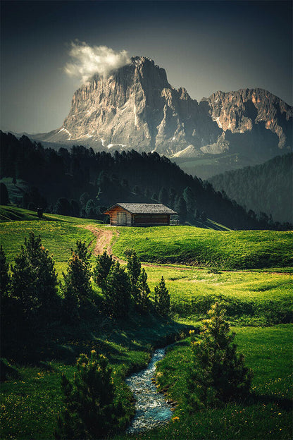 Wonderful Mountain Landscape Under The Sky Poster Wall Art Print Home Wall Decor - xonomax