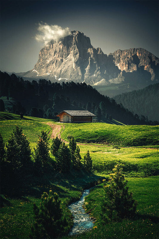 Wonderful Mountain Landscape Under The Sky Poster Wall Art Print Home Wall Decor - xonomax