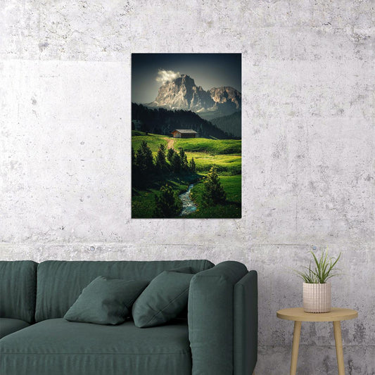 Wonderful Mountain Landscape Under The Sky Poster Wall Art Print Home Wall Decor - xonomax