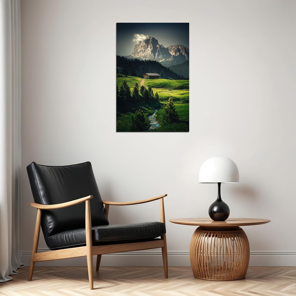 Wonderful Mountain Landscape Under The Sky Poster Wall Art Print Home Wall Decor - xonomax