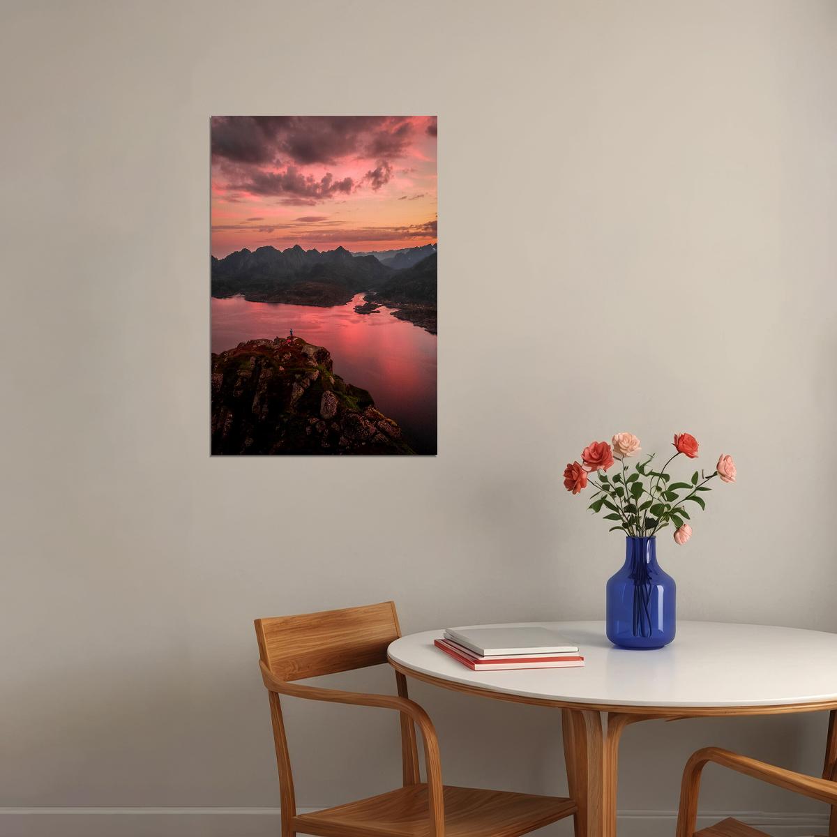 Sunset Over Organ Mountains Landscape Photo Poster Wall Art Print Home Wall Decor - xonomax