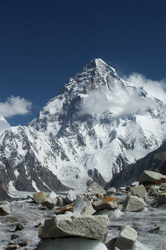 Mountaineering Sport K2 And Mountaineers At Concordia Poster Wall Art Print Home Wall Decor - xonomax