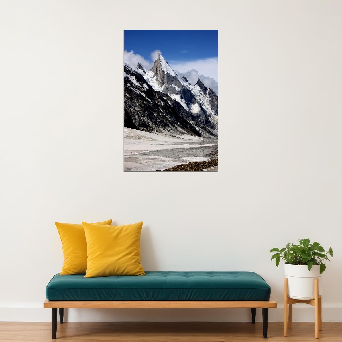 Karakoram Snowy Range Landscape Pakistan Poster Wall Art Print Home Wall Decor - xonomax