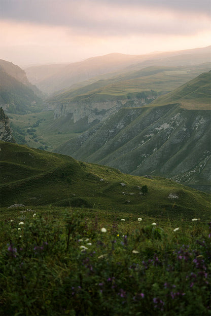 Mountain Road In The Caucasus Russia Landscape Poster Wall Art Print Home Wall Decor - xonomax