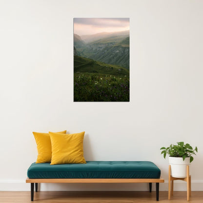 Mountain Road In The Caucasus Russia Landscape Poster Wall Art Print Home Wall Decor - xonomax